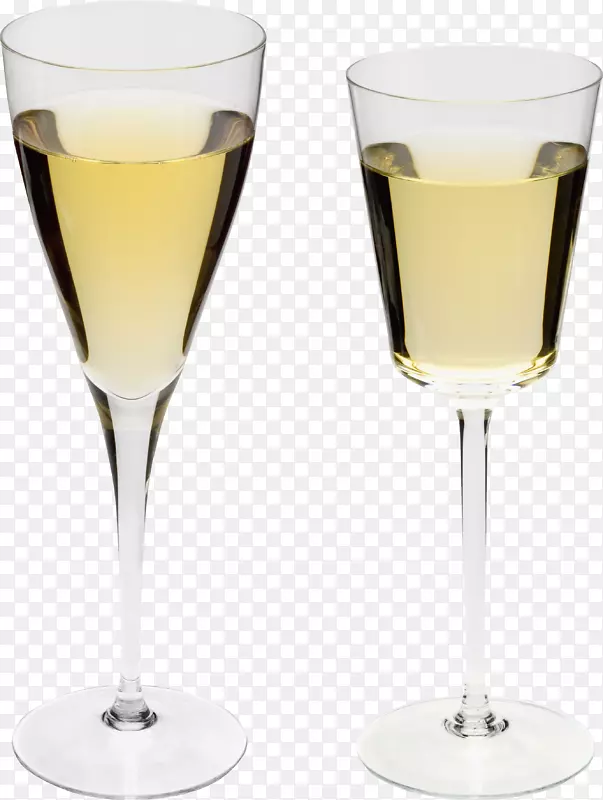 白葡萄酒、香槟酒、啤酒、葡萄酒、玻璃杯-Png形象