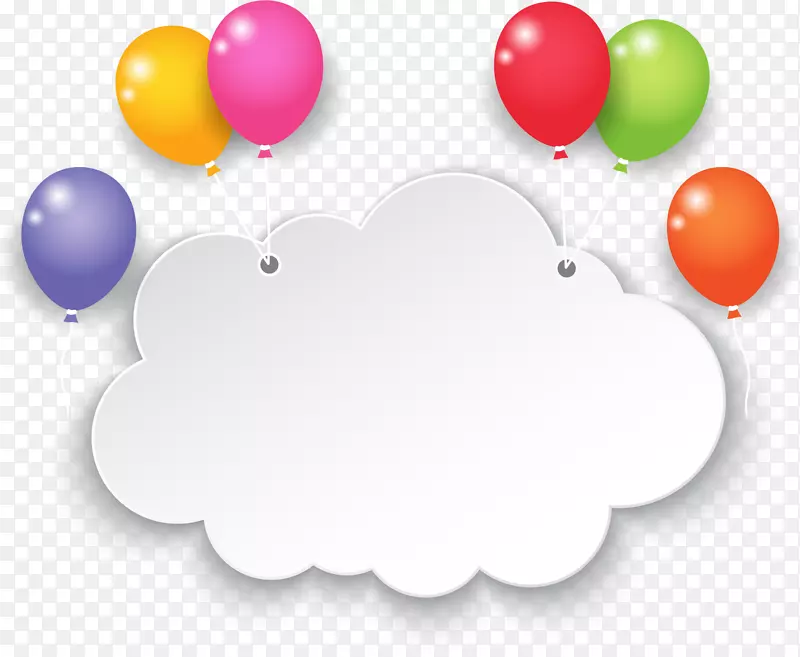 云气球天空-彩色气球云