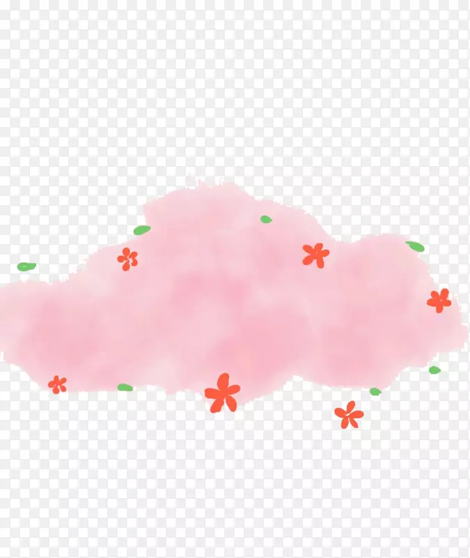 云计算粉红计算机文件-粉红云