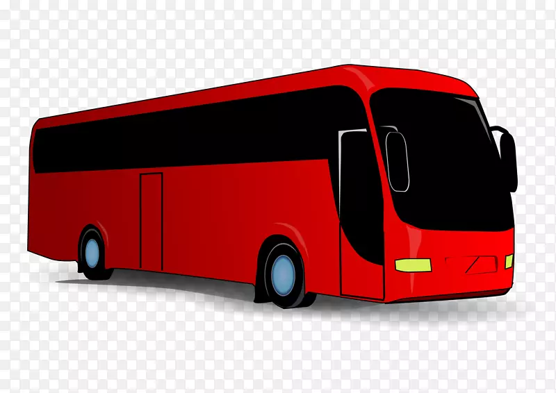 旅游巴士服务巴士短片艺术-巴士PNG形象