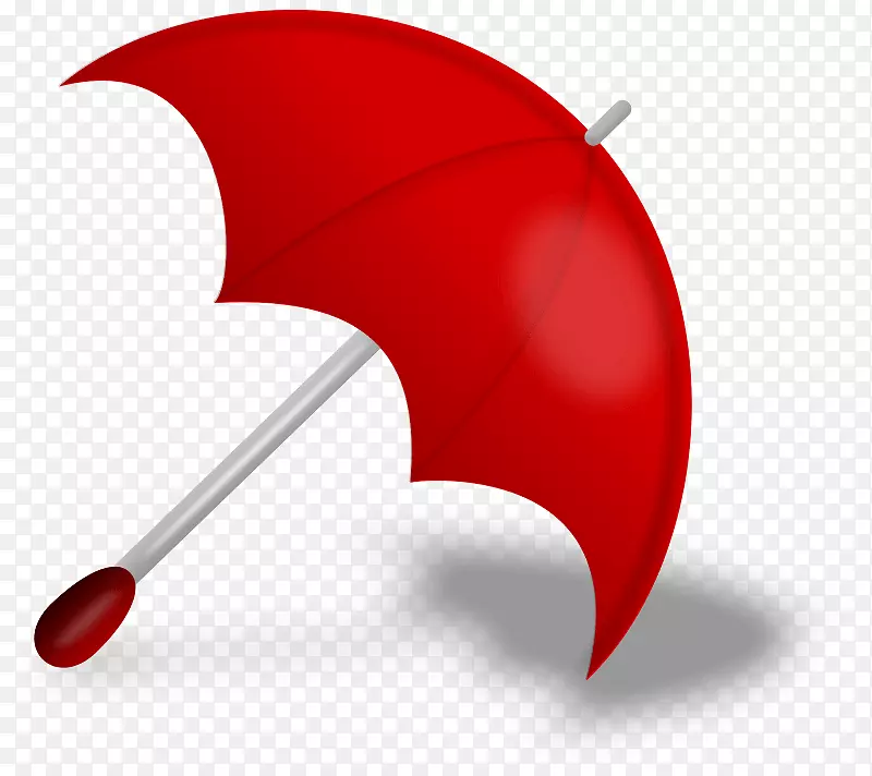 雨伞红色剪贴画-红色雨伞PNG形象