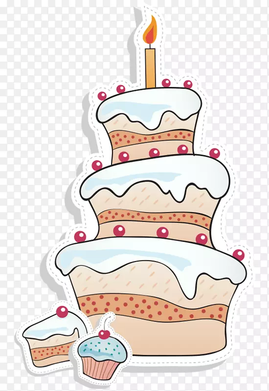 卡通生日蛋糕形象
