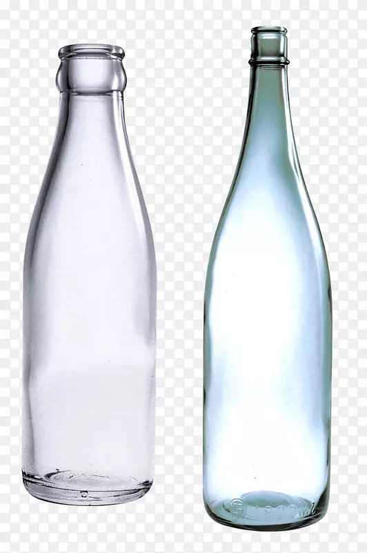红酒瓶玻璃-空玻璃瓶png图像