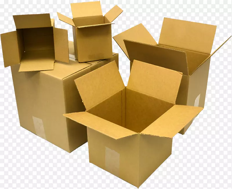 搬运机纸板箱货运包装和标签.箱PNG
