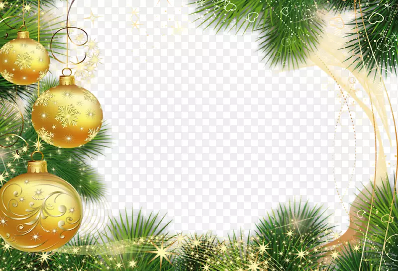 新年贺卡-圣诞贺卡-PNG圣诞装饰品