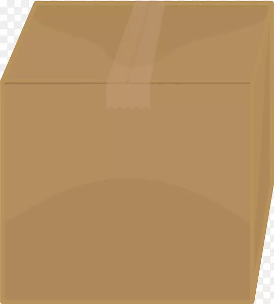 纸矩形棕色纸板盒PNG