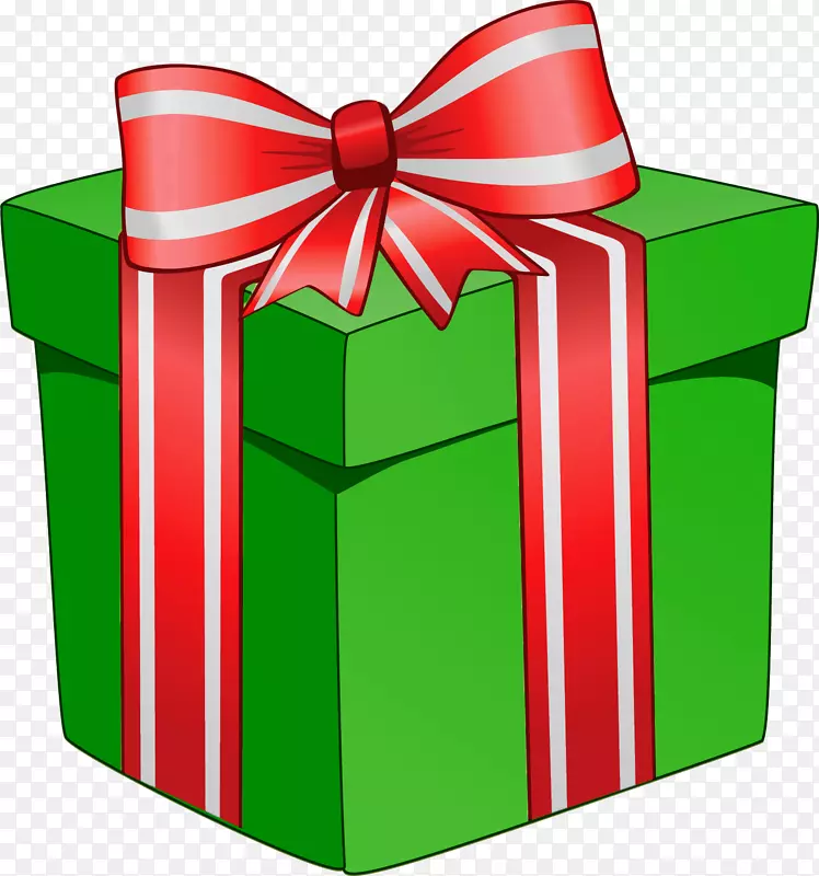 圣诞礼品夹艺术-礼品盒PNG图像