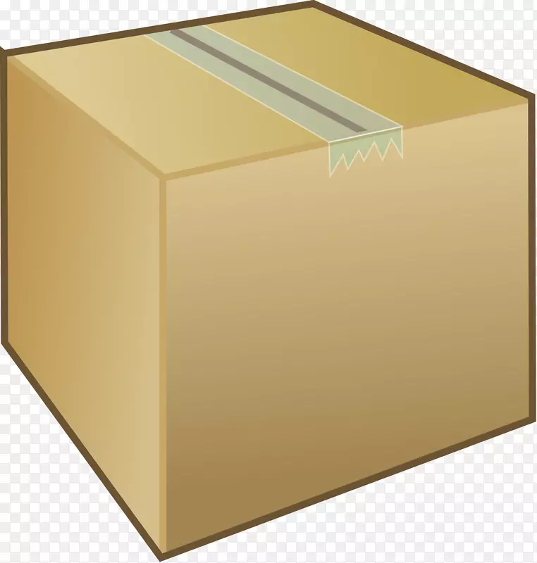 包厢版税-免费剪贴画-纸板盒PNG