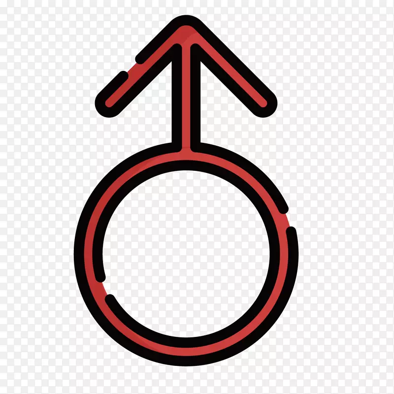 红色男子标志