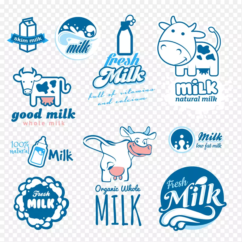 牛奶标志设计