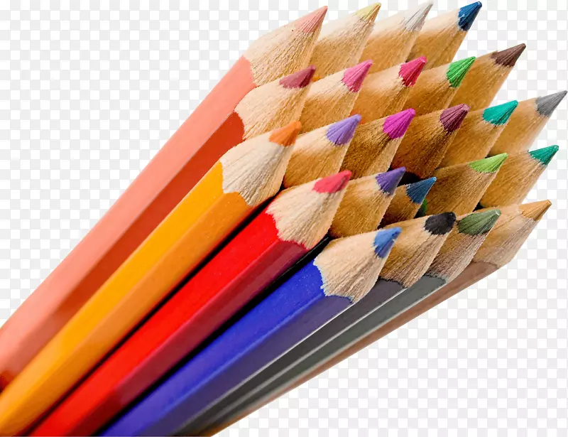 彩色铅笔-彩色铅笔PNG图像