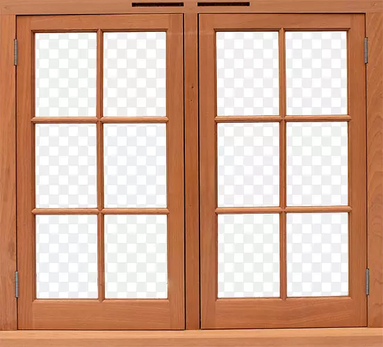 窗木框架木门-木窗PNG