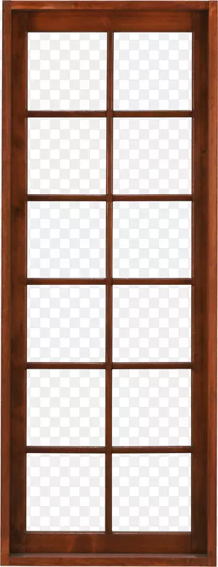 窗盲门木玻璃木窗PNG