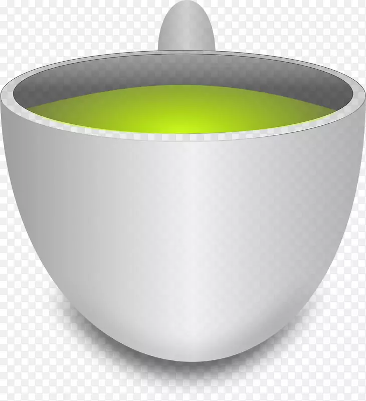 咖啡杯夹艺术-绿茶杯Png图像