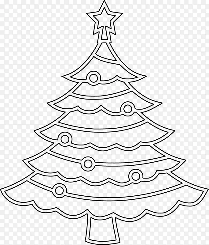 黑白长方形圣诞树