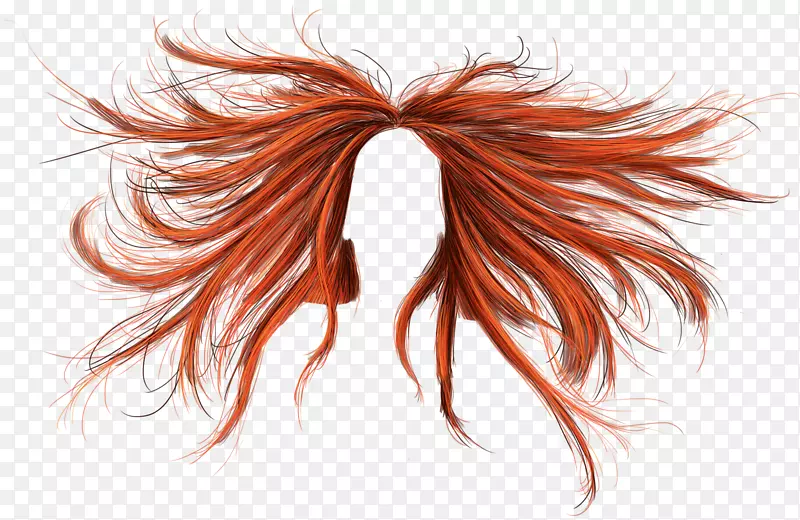 棕色头发橙色染发剂-发色PNG 9