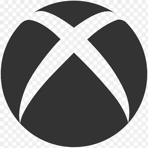 徽标黑白品牌圆圈-Xbox透明