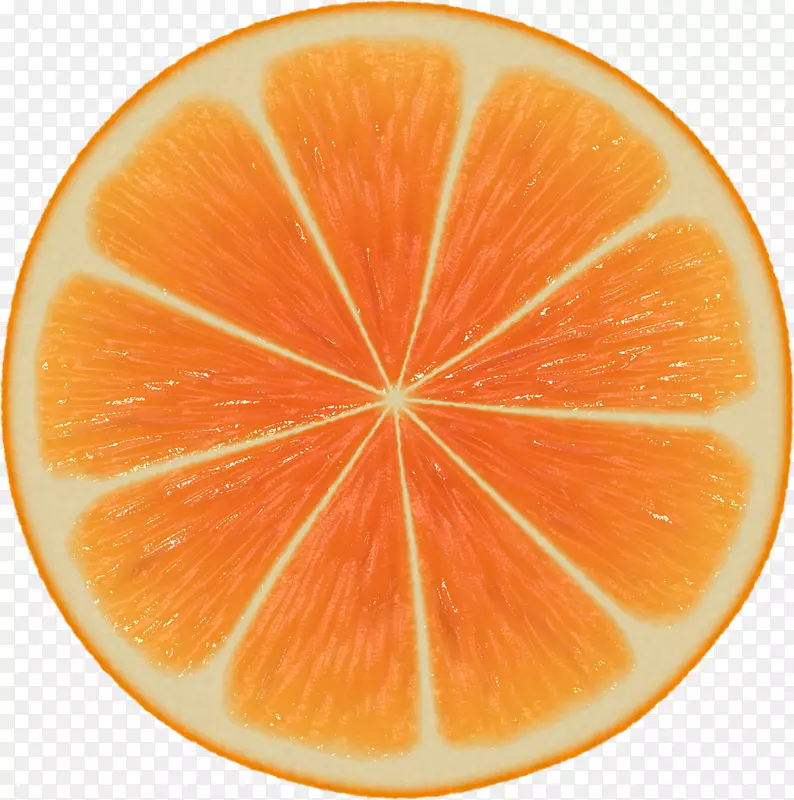 橙色切片数学对称性在自然橙PNG图像下载