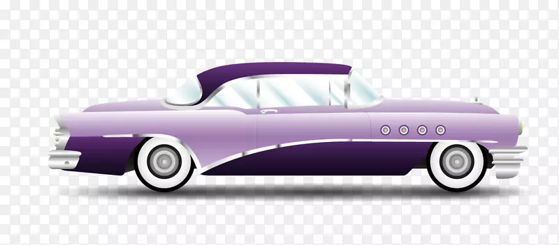 复古紫车
