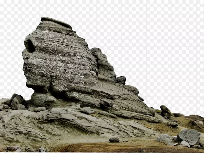 巴塞吉山脉巨大的斯芬克斯吉萨巴贝尔英雄十字上的卡莱曼山顶岩石png文件