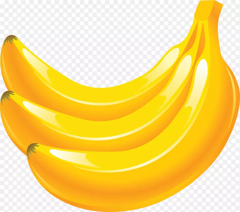 香蕉果图标-黄色香蕉PNG图像