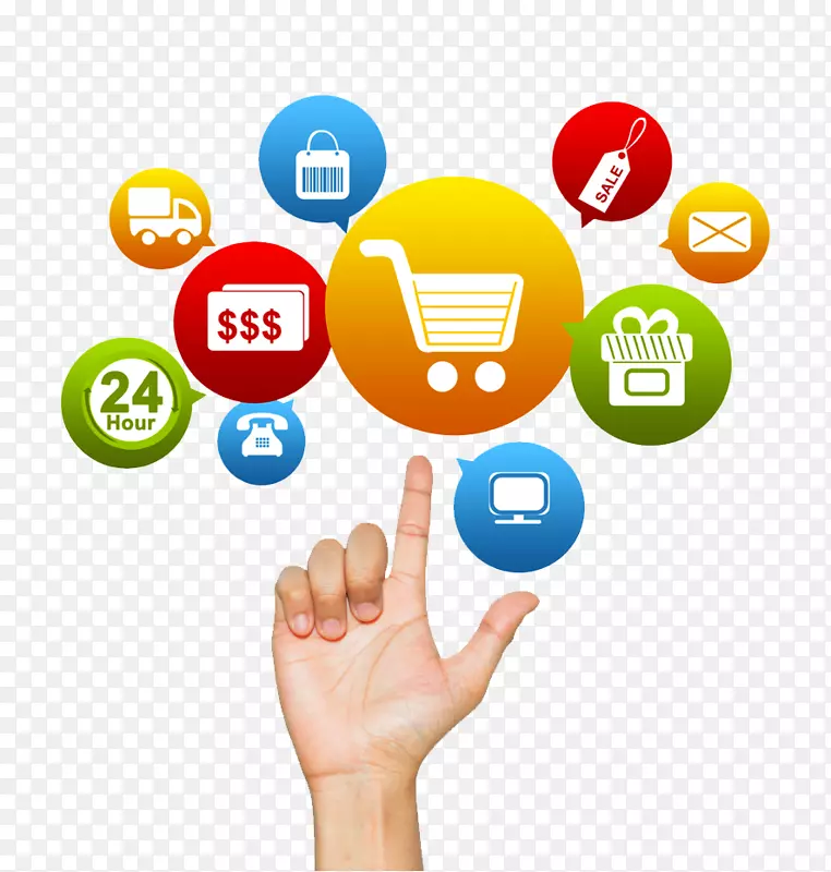 营销要点营销策略目标市场营销管理-网上购物免费PNG形象