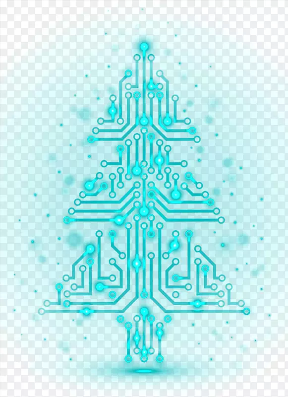 芯片抽象圣诞树