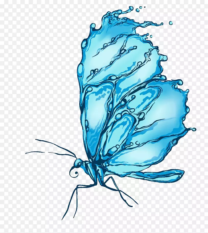 蓝水晶蝶