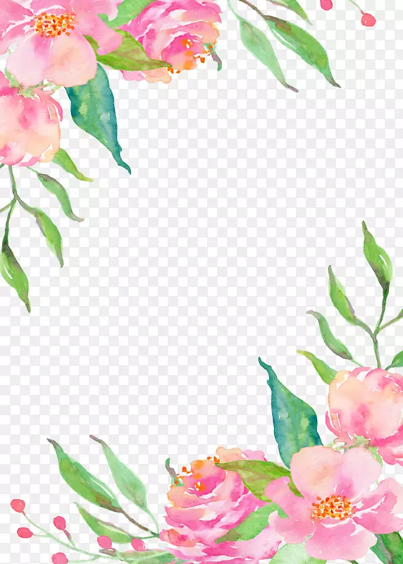 粉红色花边