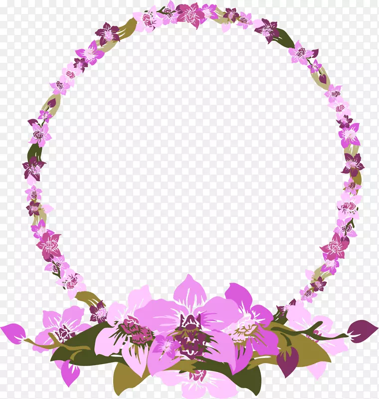 紫鲜花圈
