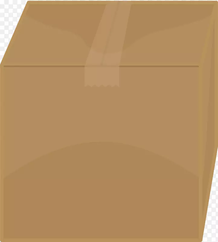 纸矩形棕色盒PNG