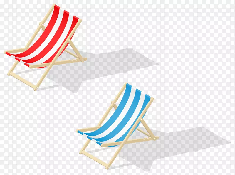 沙滩剪贴画-沙滩椅透明PNG剪贴画图片