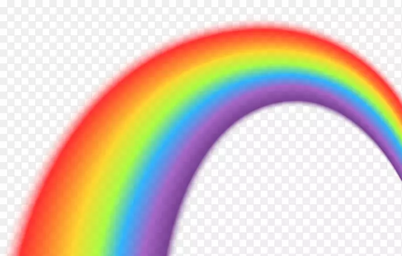 彩虹天空字体-彩虹透明剪贴画PNG图像