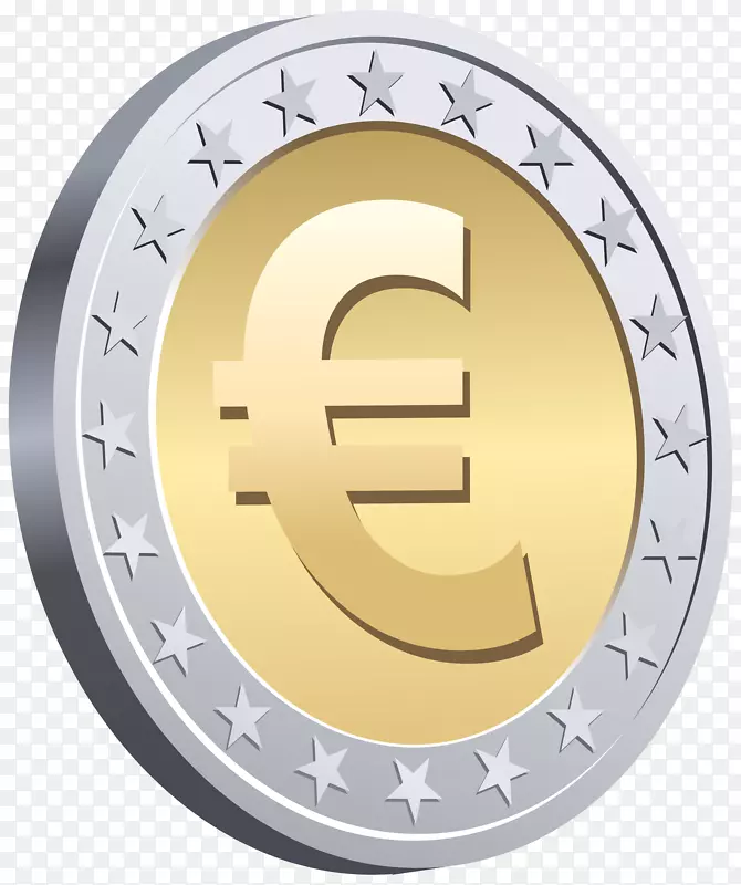 欧元剪贴画-欧洲分钱PNG剪贴画图片