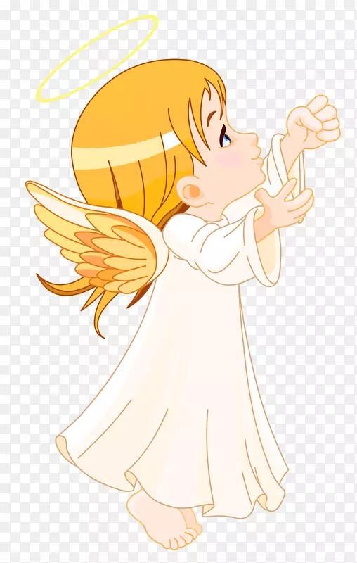天使剪贴画-可爱的小天使大尺寸PNG剪贴画