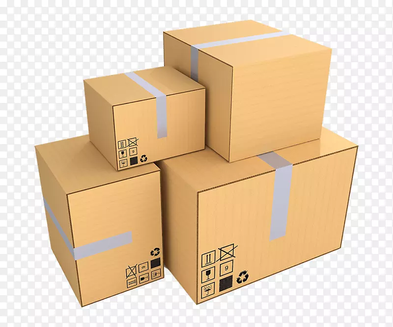 纸箱包装和标签盒PNG