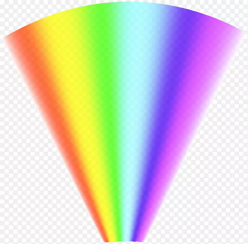 光谱彩虹透明PNG剪贴画图像