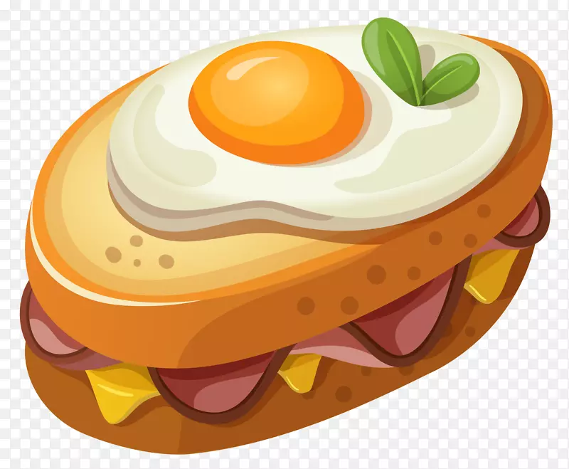 鸡蛋三明治早餐三文治煎蛋英式松饼配鸡蛋夹片图片