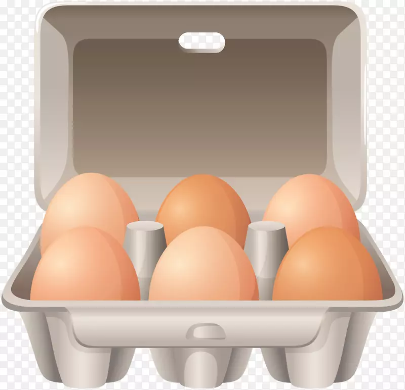 炸鸡蛋纸盒剪贴画-鸡蛋在b牛PNG剪贴画图像