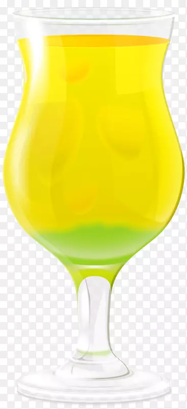 橙汁啤酒玻璃-黄色饮料剪辑艺术PNG形象
