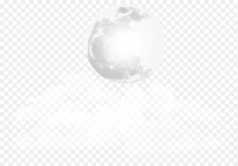 黑白图案-月亮云透明剪贴画PNG图像