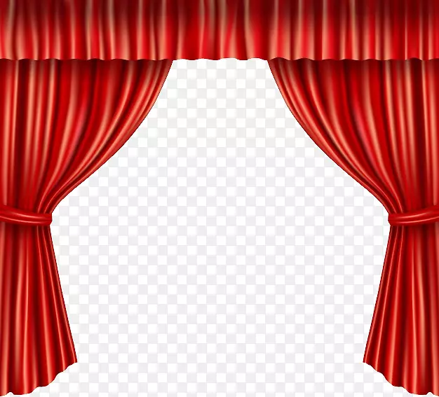剧院窗帘和舞台窗帘前幕-PNG