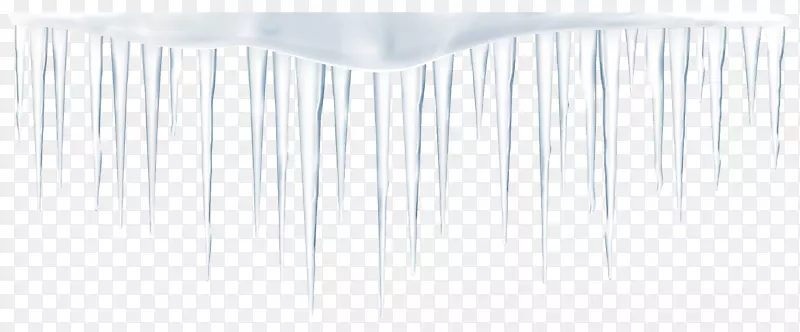白色结构图案-冰柱透明PNG剪贴画图像