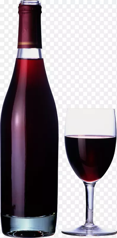 葡萄酒香槟酒黑比诺瓶-葡萄酒玻璃瓶PNG