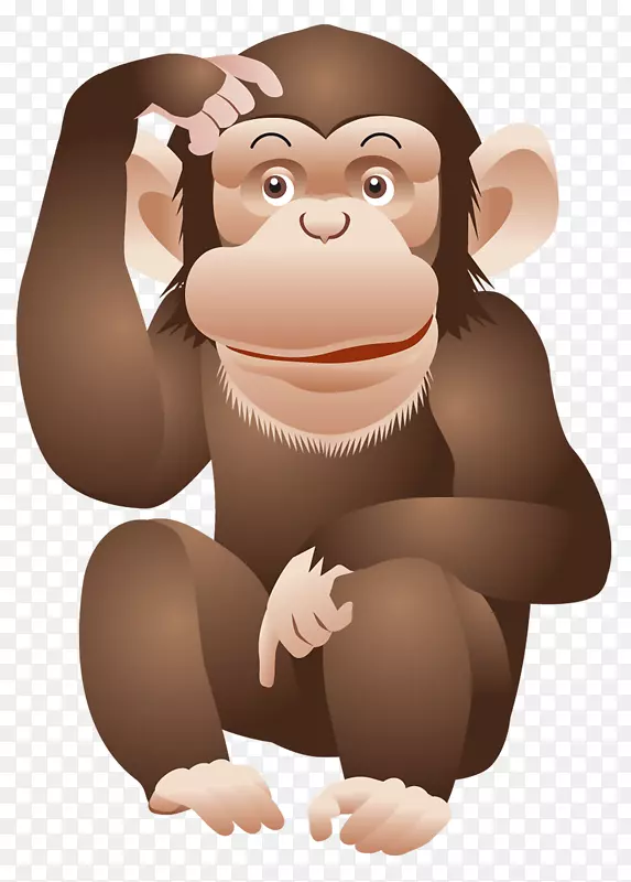 猿类黑猩猩剪贴画-猴子PNG图像