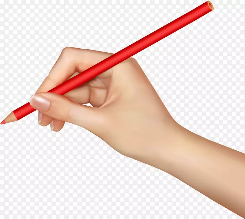 铅笔绘图图标-手中的铅笔，手png，手图像免费
