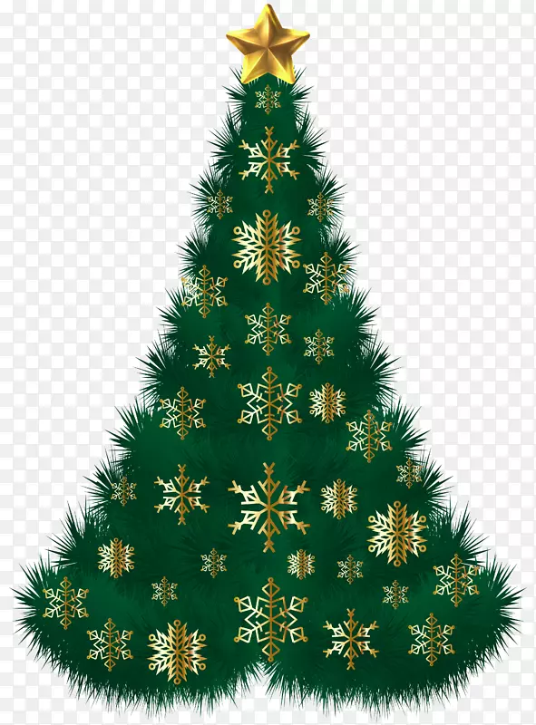 人造圣诞树装饰-圣诞树剪贴画PNG图像