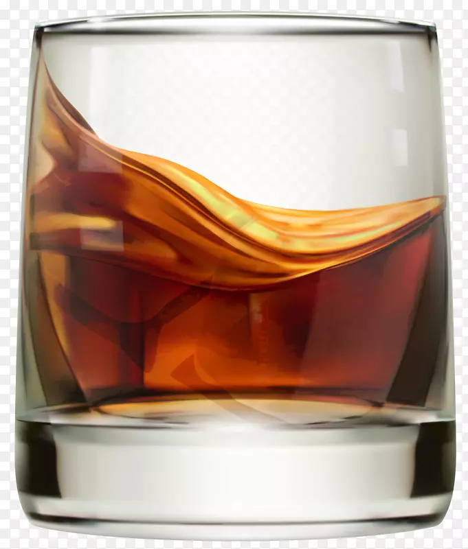 苏格兰威士忌嘉能可威士忌玻璃剪辑艺术-威士忌PNG剪辑艺术形象