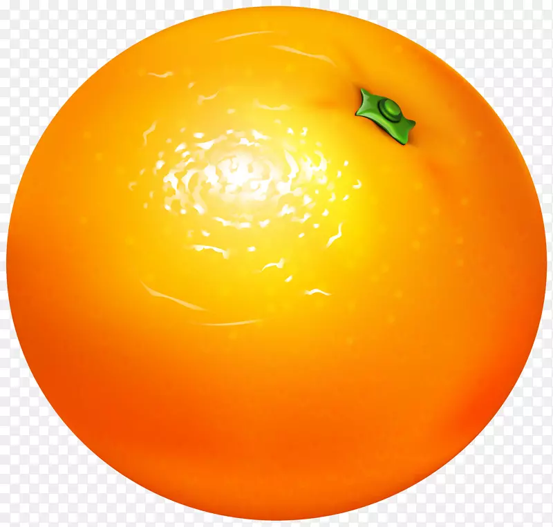 橙色素食剪贴画-橙色透明PNG剪贴画