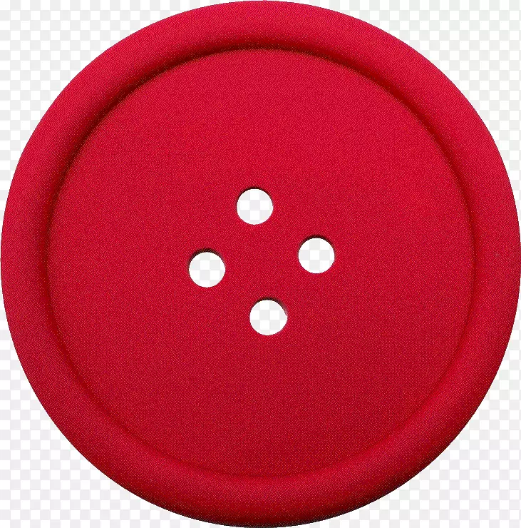 红色圆圈-衣服按钮PNG